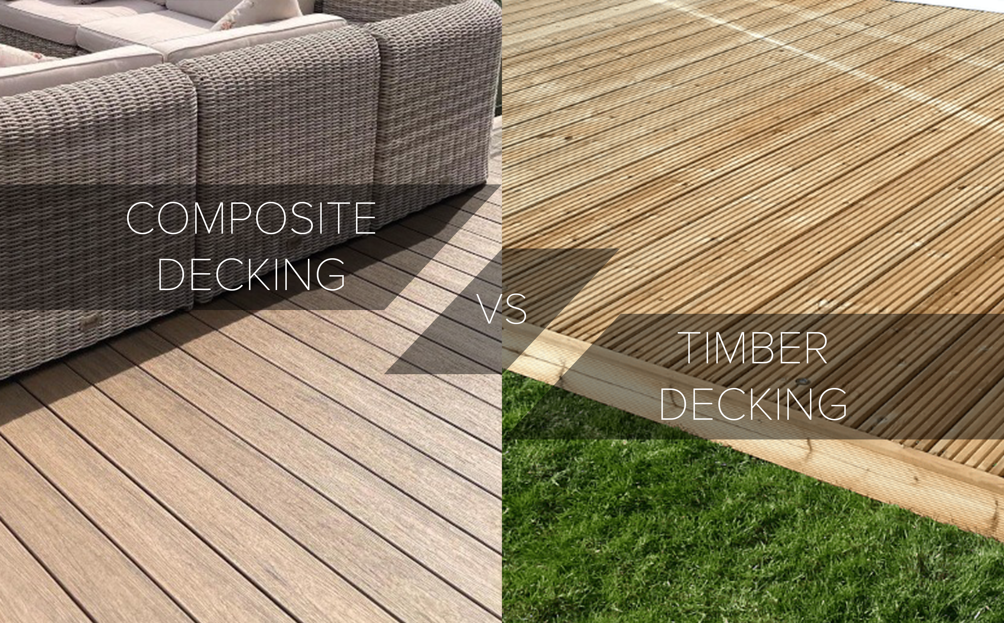text reads composite decking vs timber decking