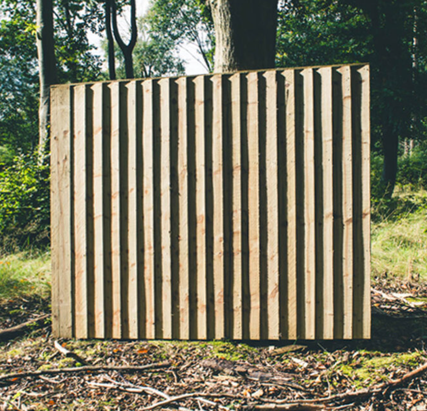 feathered edge fence panel