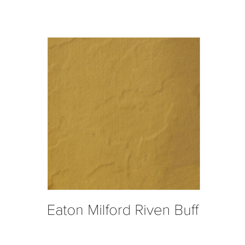 Eaton Milford Riven Buff square beige concrete slab