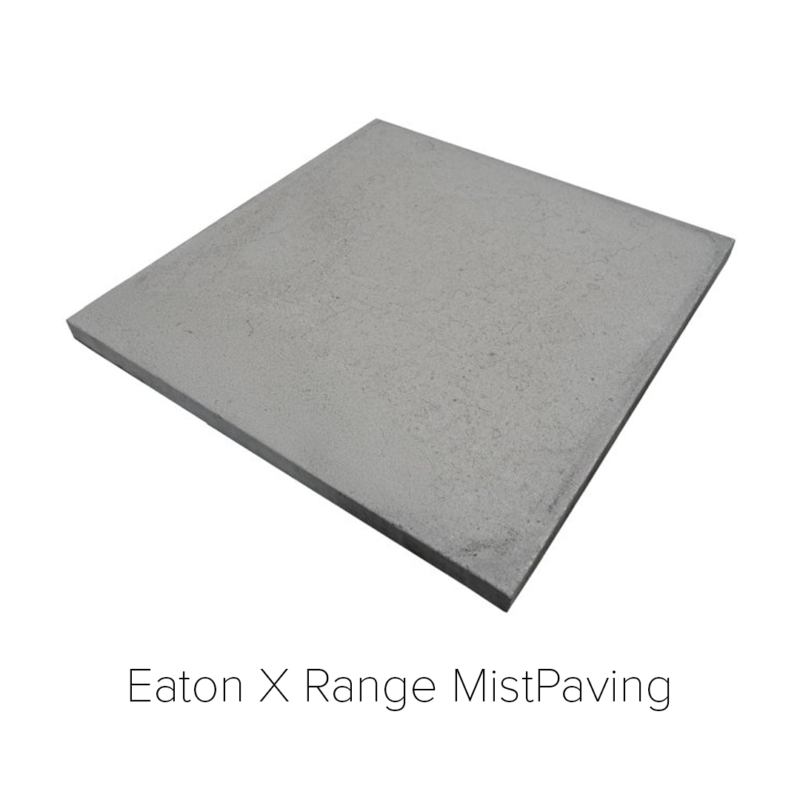 Eaton X Range MistPaving square grey concrete slab
